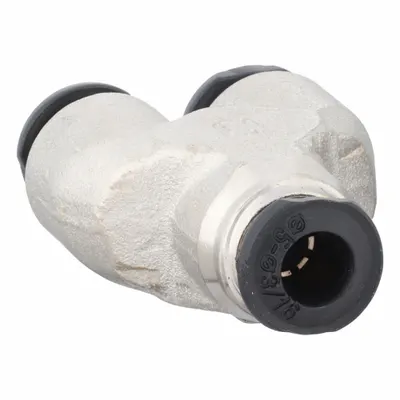 AIGNEP USA Nickel-Plated Brass Tube Fitting, Wye, 5/32 in OD, Pack of 5 - Nickel-Plated Brass Tube Fittings