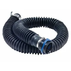 The 3M BE-324 is a 36-inch breathing tube for use with PAPR systems. It connects the respirator to the blower unit, delivering filtered air to the user. Suitable for industrial environments requiring respiratory protection against airborne contaminants.