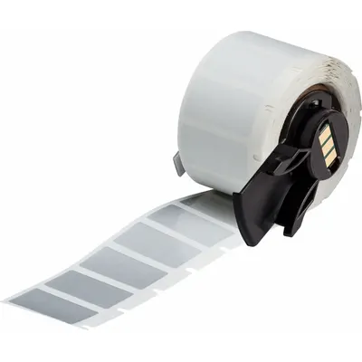 BRADY Pre-Cut Label Stock Roll: 1/2 in x 1 in, 1 in x 1/2 in, Polyester - Brady Precut Label Rolls