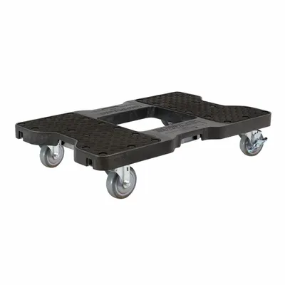 SNAP-LOC General Purpose Dolly: 1,500 lb, Black, 32 in L x 21 in W x 7 in H Deck - General Purpose Dollies with E-Track Fittings