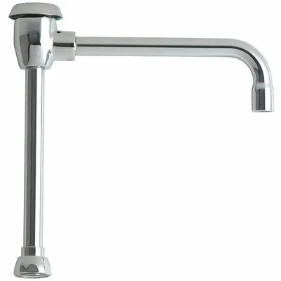 CHICAGO FAUCETS Spout: Spout, Single-Bend, Swivel Spout, Brass, Polished Chrome, Laminar - Gooseneck Faucet Spouts