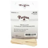 Wood tongue depressors, 6 inches long and 3/4 inch wide, supplied in a pack of 500. Suitable for oral examinations, applying medication, or as small mixing sticks in medical and first-aid settings