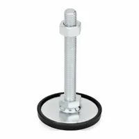 JW WINCO Male-End Leveling Mount: Swiveling Stud, 3/8"-16 Thread Size, 2.36 in, 2,248 lbf Capacity (MPN 40-60-3/8X16-150-A1-SK)