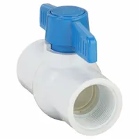 APPROVED VENDOR Manual Two-Way Ball Valve: 1 1/4 in, PVC, Straight, FIP x FIP, Full Port Ball Port (MPN 107-136-NP)