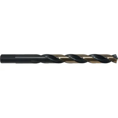 CLE-LINE Jobber Length Drill Bit: 6 mm, 135° Split Point, Black & Gold HSS - General Purpose High-Speed Steel Jobber-Length Drill Bits