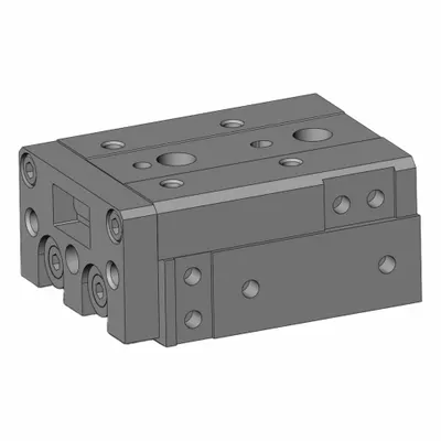 SMC Air Slide Table: 30 mm Stroke Lg, 16 mm Bore Dia, Mfr Part # MXS16L-30 - Pneumatic Slide Tables