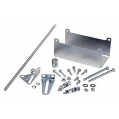 Remote mounting kit for M9220 series actuators. Includes (2) #10-32 x 1-1/4 in hex-washer head machine screws. Thread size: 1/4"-20/5/16"-24. Used for mounting actuators in HVAC control systems.