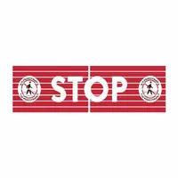 Floor Sign Stop Bar: PVC, Adhesive Sign Mounting, 32 in. x 116 in. Nominal Sign Size (MPN SMFS0310)