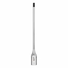 This hex bit socket features a 4 mm hex tip and 6 in overall length with a fixed insert design. It is used for driving hex-head fasteners in assembly, maintenance, and repair tasks.