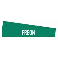 Pipe Marker: FREON, Green, White, Fits 8 in and Larger Pipe O.D., 1 Pipe Markers, 5 PK (MPN 7112-1HV-PK)