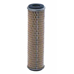 Pleated water filter cartridge with 20-micron rating, constructed with ETP Steel filter media and polypropylene components. Rated for flow up to 21 gpm. Suitable for industrial water filtration applications including process water, cooling water, and pre-filtration.