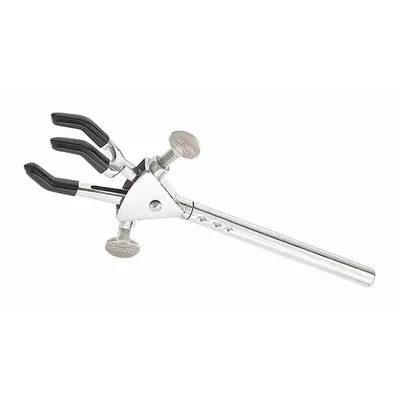 OHAUS Single Adjust Clamp: Dual Adjust Clamp, Stainless Steel, 9 in Overall Lg - Lab Clamps