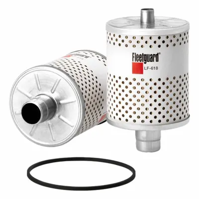 FLEETGUARD Automotive Oil Filter: 6 13/16 in Overall Ht, 11 3/16 in Overall Lg - Cartridge Oil Filters