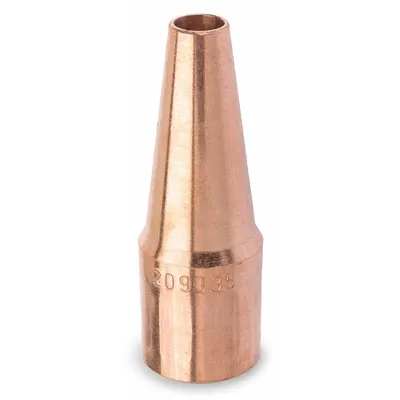 MILLER ELECTRIC FasTip Series Nozzle, 3/8 in, Tapered, Copper, Standard Duty - FasTip Series Nozzles