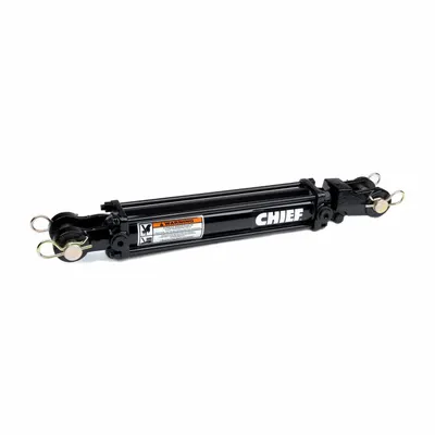 CHIEF Hydraulic Cylinder: 3 in Bore Dia., 4 in Stroke Lg, #8 SAE Port Size - Heavy-Duty Tie-Rod Cylinders