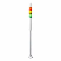 PATLITE Tower Light Assembly: 3 Tier, Sounder Tier Included, IP65, Amber/Green/Red, Direct Wire (MPN LR4-3M2PJBW-RYG)