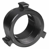 MOON AMERICAN Fire Hose Adapter: 2 1/2 in Compatible Pipe Size, NPT x NH, Straight, Aluminum, Rigid (MPN 369-2562524)