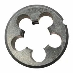 Solid component with 1-inch outer diameter and 1/2-20NF thread. Used as a structural or drive element in power tool applications. Suitable for maintenance and repair of compatible equipment.