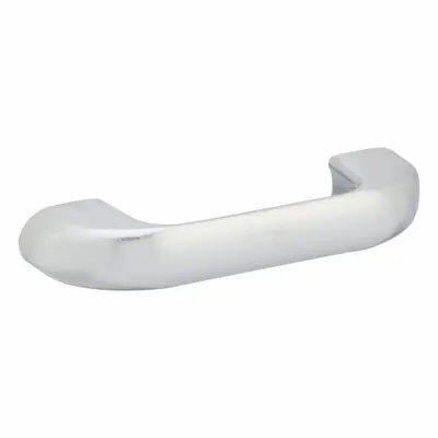ASI GLOBAL PARTITIONS Door Pull, Zinc, Bright Finish, 1 in x 4 in - Door Handles & Pulls for Bathroom Partitions