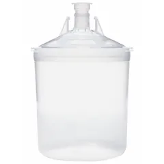 This kit includes 20 sealing plugs, 50 lids, and 50 liners for use with PPS series spray gun cup systems. It is designed to contain paint or coatings, reducing cleanup time and solvent waste. Suitable for painting equipment in industrial finishing applications.