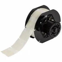 Wraparound Label: 1 1/2 in x 1 1/2 in, 1 1/2 in, Self-Extinguishing Vinyl, Clear (Matte) (MPN B33-119-417)