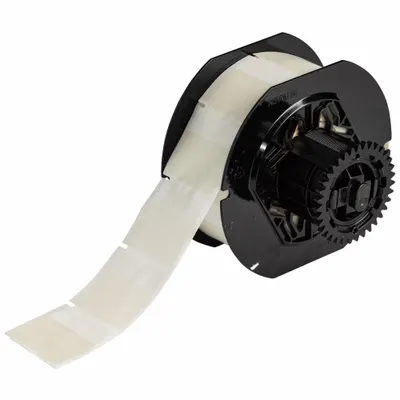 BRADY Wraparound Label: 1 1/2 in x 1 1/2 in, 1 1/2 in, Self-Extinguishing Vinyl - Brady Precut Label Rolls