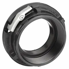 This adapter connects fire hoses to hydrants or standpipes. It features a 4 in NPT thread on one side and a 5 in Storz coupling on the other. Constructed of aluminum for corrosion resistance and lightweight handling.