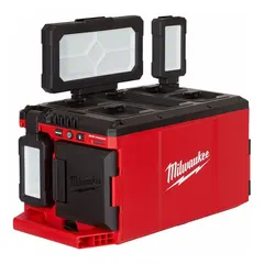 This 18V DC work light delivers up to 3,000 lumens with three selectable modes for adjustable brightness. With a maximum height of 8 5/8 inches, it is suited for illuminating confined workspaces on construction sites, in maintenance areas, or during repair tasks. Tool only; battery and charger sold separately.