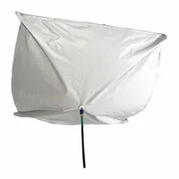PIG Leak Diverter Tarp: 2 1/2 ft Lg, 2 1/2 ft Wd, Straps Leak Diverter Mounting, Polyester/PVC, Gray (MPN TLS552-GY)