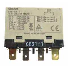 Replacement relay for Dayton electric chain hoists, compatible with models 2XY32 and 2XY33. Used to control electrical circuits in hoist systems for lifting and positioning loads in industrial and warehouse settings.