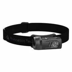 Headlamp with 450 lm maximum brightness and 60 m beam distance. Five light outputs allow adjustment for close or distance tasks. Powered by 3 AAA batteries. Black plastic housing. Suitable for hands-free illumination in maintenance, inspection, and outdoor work.