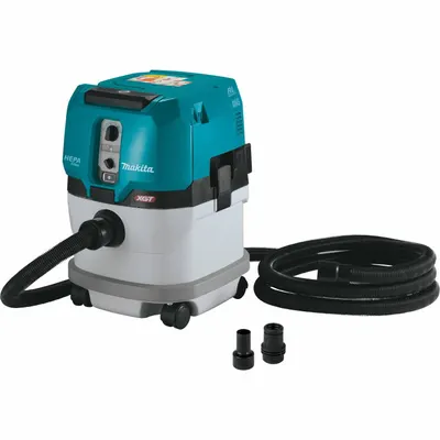 MAKITA GCV04ZX Cordless Dust Extractor, 4 gal, HEPA, 148 cfm, Bare Tool - Makita Cordless Dust Extractors