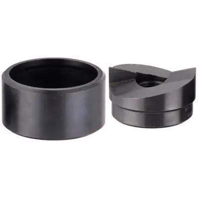 Eclipse Knockout Punch and Die Kit: 10 ga Sheet Metal Capacity (Steel), 1 1/2 in Nominal Size - Eclipse Knockout Punches & Dies