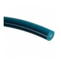 This reinforced solid-core smooth round belt is made of polyurethane with a hardness of 85A. It has a 1/2-inch diameter and a 100-foot overall length, designed for a minimum pulley diameter of 5 1/2 inches. Suitable for power transmission and conveying in light-to-medium duty industrial machinery