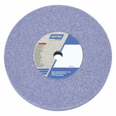 NORTON Straight Grinding Wheel: Type 1, 6" x 1/2" x 1/2", 32A60-KVBE, 5 PK - Grinding Wheels for Moderate-to-Heavy Grinding of Tool Steels