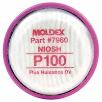 Filter: Nuisance Organic Vapor/P100, Magenta Color, Bayonet, Air Purifying Respirator, 2 PK (MPN 7960)