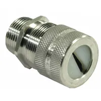 Liquid Tight Underground Cord Connector: Aluminum, 3/4 in MNPT, 0.26 in to 0.78 in, Silver (MPN UFC0003)