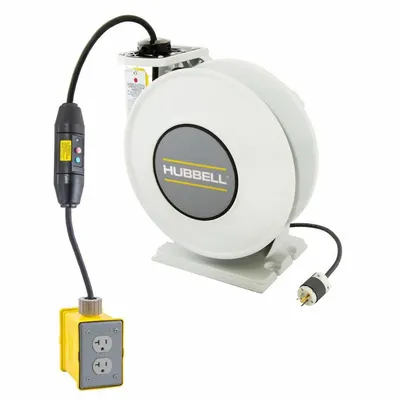 HUBBELL WIRING DEVICE-KELLEMS Self-Retracting Cord Reel - Self-Retracting Cord Reels