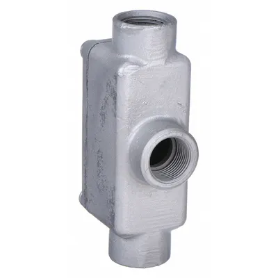 APPLETON ELECTRIC Conduit Outlet Body: Iron, Triple Coat Epoxy Coating, 3/4 in Trade Size - T and TB - Tee Type