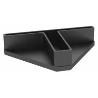 TENNSCO Foot Plate: 3 7/16 in x 2 in x 3/4 in, Black, Nylon, Unfinished (MPN ZTPNF)