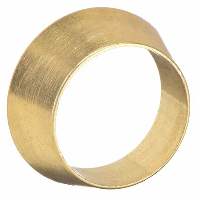 PARKER A-LOK(R) Double-Ferrule Brass Compression Fitting, 1/4 in OD, 4FF4-B - Double-Ferrule Brass Compression Fittings