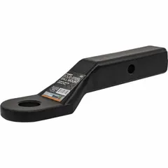 This Class 3 ball mount is constructed from single-piece forged carbon steel with a corrosion-resistant powder-coated finish. It features a 2 in ball diameter and a 2 in compatible shank diameter, designed for non-adjustable towing applications on Class 3 vehicles.