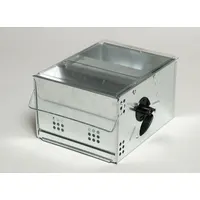 This reusable snap trap is constructed from galvanized steel for corrosion resistance. It measures 19 inches in overall height and 11 inches in overall width. Suitable for rodent control in industrial, agricultural, and commercial settings such as warehouses and farms