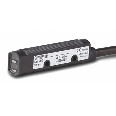 EATON Photoelectric Sensor: M18 Threaded, Non-Terminated Cable, 10-30V DC, NPN and PNP - Cylindrical Sensors with Non-Terminated Cables
