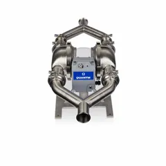 This GRACO electric diaphragm pump is an FDA-compliant EODD pump with a stainless steel body. It features a three-phase 380-480V AC motor, 3-inch ports, and an 18-foot maximum head. The seat is 316 stainless steel, and the check valve is stainless steel. With a 32 Ra surface roughness, it is suitable for sanitary fluid transfer in food, beverage, and pharmaceutical applications.
