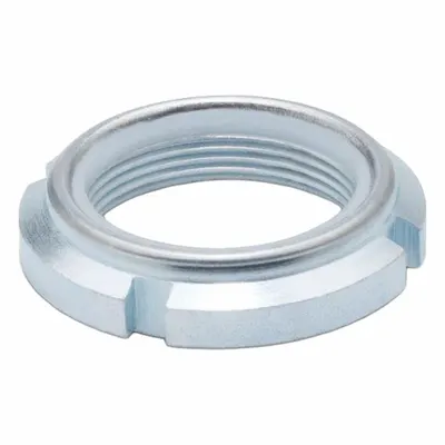 JW WINCO Bearing Locknut: Polyamide Insert, Carbon Steel, Blue Passivated Zinc Plated - Self-Locking Bearing Locknuts