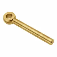 AMPG Fixed Rod End: Brass, Plain, 5 in Hole Center-to-End Lg, Right Hand, 5/8"-11 Thread Size (MPN ZEB148-BR)