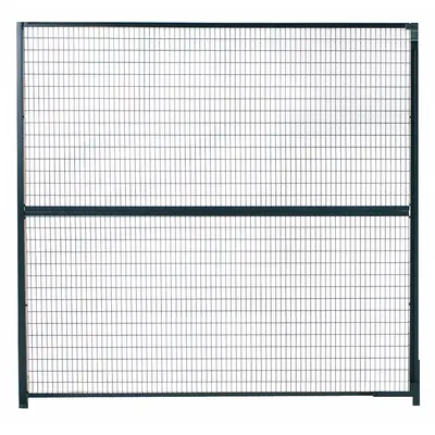 WIRECRAFTERS Stacking Panel: 8 ft H x 3 ft W x 1 1/4 in D, Gray - WireCrafters Welded-Wire Partition Components