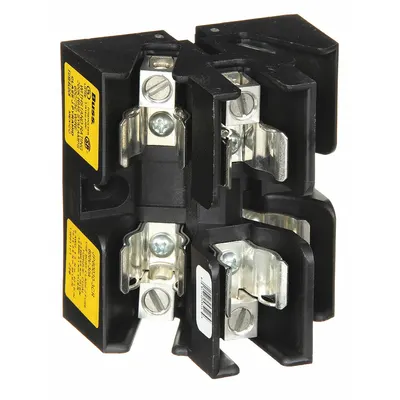 BUSSMANN Fuse Block: Open Pyramid Block Design, 3 Pole, 600 V AC, Box Lug - Fuse Blocks for UL Class J Fuses