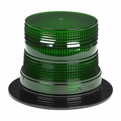 GROTE Flashing Beacon: Flashing Beacon, Green, 5 1/8 in Overall Wd, 3 1/2 in Overall Ht - Vehicle Flashing Beacons